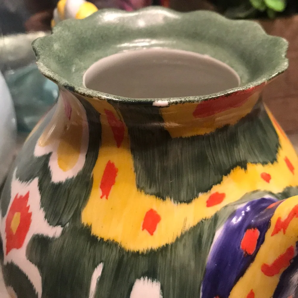 Anthropologie Magic Ikat Tea Pot